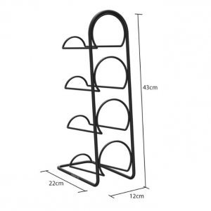 Metal Wine Rack 4 Bottle Stand Kitchen Bar storage display